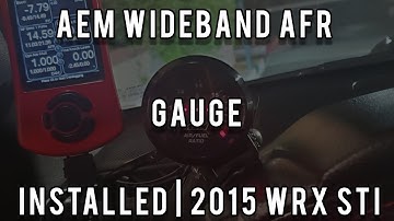 AEM WIDEBAND gauge installed