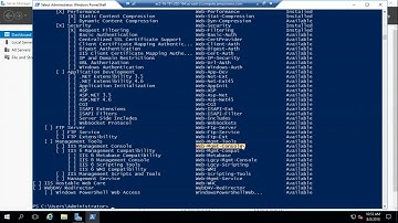 Install IIS 10 on Windows Server 2016 using PowerShell