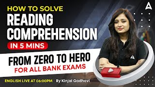 Reading Comprehension Tips for Bank Exams 2024 | By Kinjal Gadhavi screenshot 5