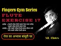 FLUTE EXERCISE 17 | BANSURI LESSON | रोजाना बांसुरी अभ्यायास | FINGERS GYM SERIES | NIL FLUTES