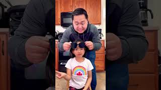 Dad’s Sunglasses Trick Gets an Adorable “No” Reaction! 🤣😁😆😁