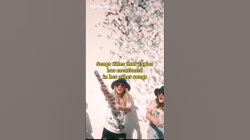 Songs titles that Taylor Swift has mentioned in her other songs (Part 1) | #taylorswift #shorts