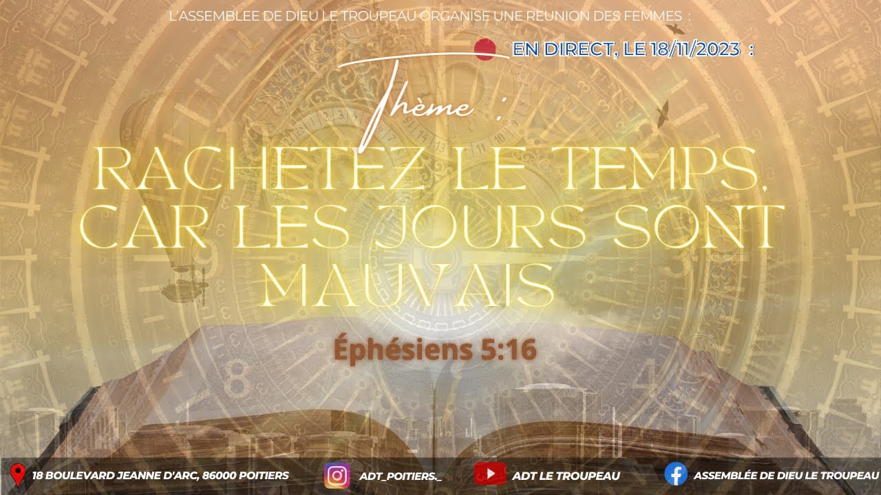 Rachetez le temps car les jours sont mauvais - Maman Sarah BOUNDZANGA