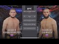 Legacy Fight: Khabib Nurmagomedov VS Khamzat Chimaev - No HUD - Commentary Only - UFC4 EA