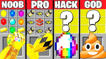 Minecraft Battle: SWAPPED TROLLING CRAFTING CHALLENGE - NOOB vs PRO vs HACKER vs GOD ~ Animation