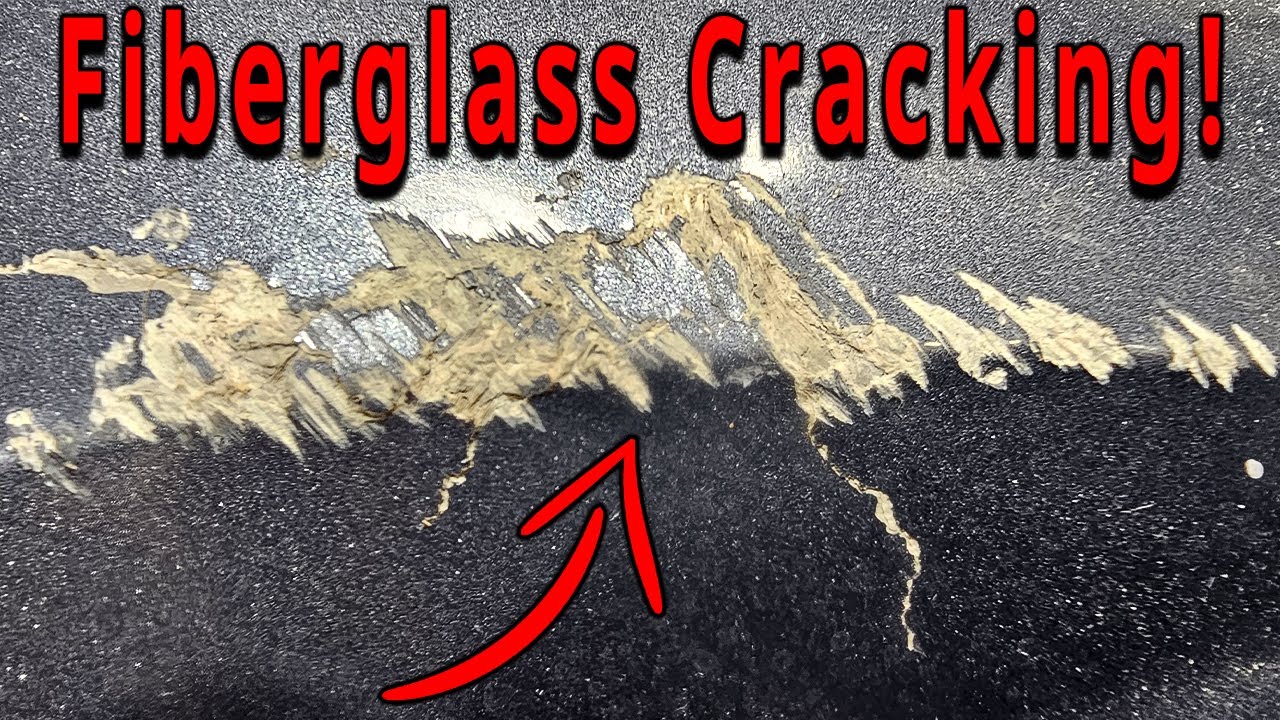 Ремонт трещин в стекловолокне!