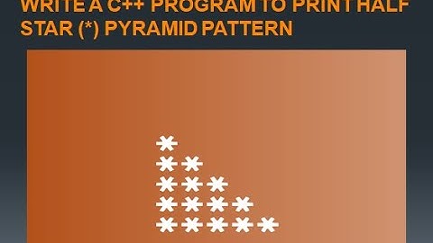 Write a C++ Program to Print Half Star (*) Pyramid Pattern | Syntax of Nested For Loop in C++