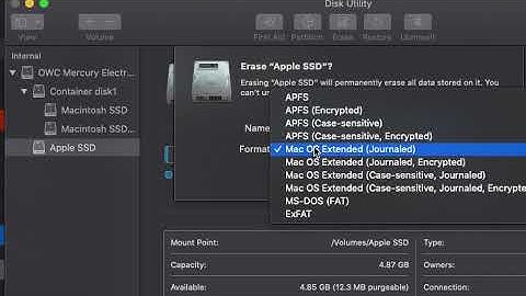 How to format a volume in Disk Utility. Mac OS.