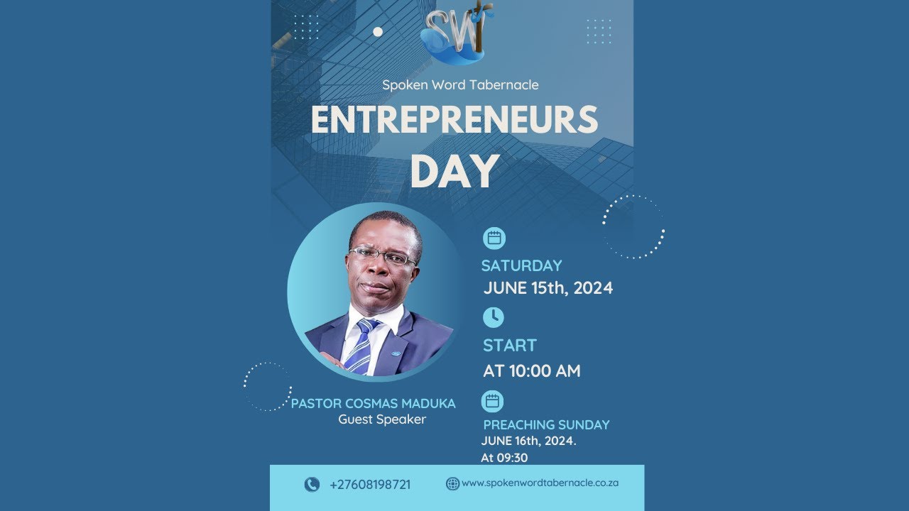 15-06-2024 Entrepreneurs Day pt 1 [Bro Cosmas Maduka]