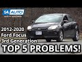 Top 5 Problems Ford Focus Hatchback 2012-2020 3rd Generation