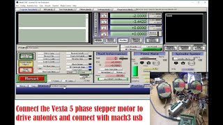 Connect The Vexta 5 Phase Stepper Motor Drive Detail And Connect To The Mach3 Usb