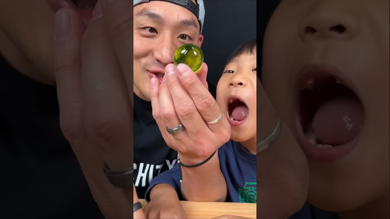 Kind Grandpa Eats Candy Skewers and the Funny Ending 