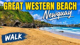 Great Western Beach Walk, Newquay | A Short 4K Walk Before the Rain!