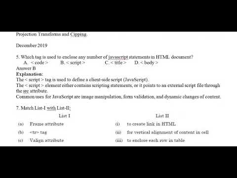 NTA UGC NET Computer Science Paper 2 Unit 3 Programming Languages and Computer Graphics June 2020 p1