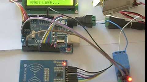 Controlando solenoide con arduino, lcd y tarjeta RFID 13.56Mhz