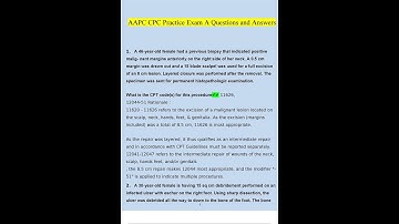AAPC CPC Practice Exam A Questions and Answers 2022 Verified Answers