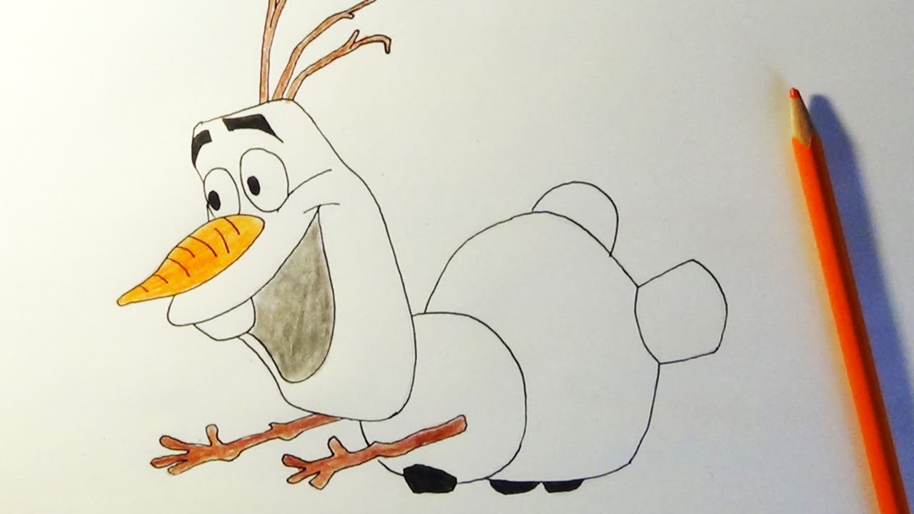 Cómo Dibujar a Olaf de Frozen?