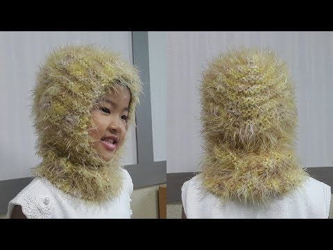 우주인모자 후드넥워머(럭셔리하고 풍성하고 부드럽습니다~)