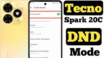 How to enable Do not disturb mode in Tecno Spark 20C || Tecno Spark 20C do not disturb mode ||