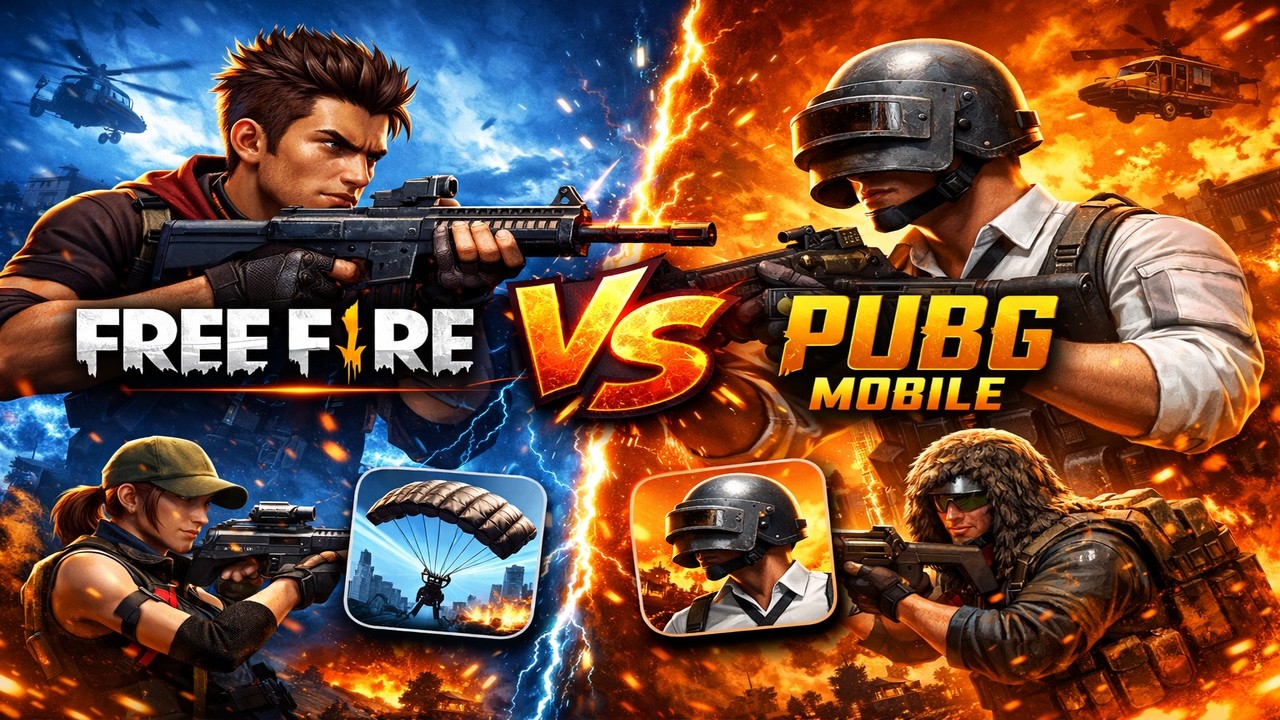 Free Fire vs PUBG Mobile, The Ultimate Battle! ⚔️