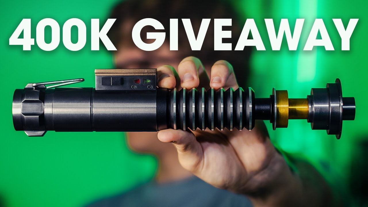 CLOSED] 400K GIVEAWAY - LUKE SKYWALKER XENOPIXEL REPLICA - YouTube