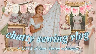 Sewing a Dress for a JANE AUSTEN TEA PARTY BABY SHOWER (+ DIY baby shower decor) 🌸🫖❤️