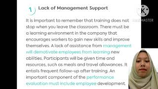 HRM 549 HUMAN RESOURCE DEVELOPMENT (ISSUES IN HR TRAINING AND DEVELOPMENT)