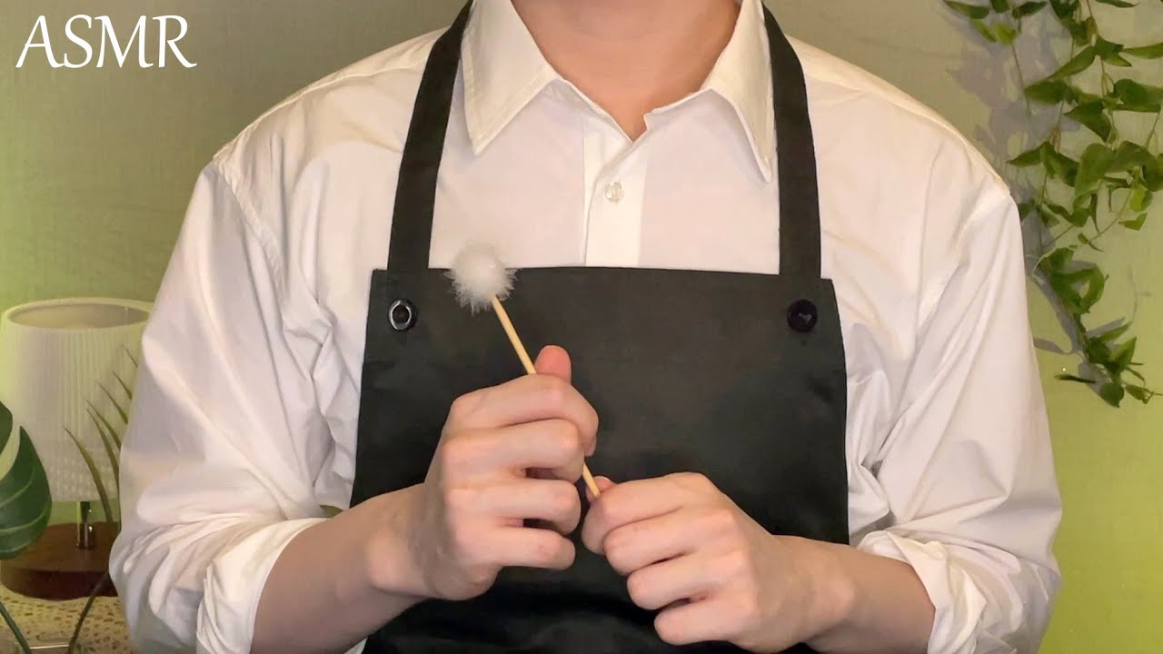 ASMR 귀청소 처음 해보는 알바생 / 귀소독, 귀청소, 귀털 제거 / Ear cleaning Role play