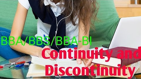 chapter 1 continuity and Discontinuity solutions||BBA/BBS/BBA-BI