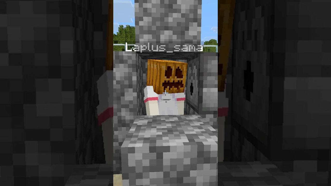 離席した友達に使えるドッキリ🎃#shorts #マイクラ #マインクラフト #いろはス