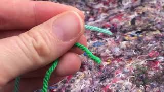 Magic knot for joining yarn knit and crochet