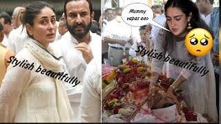  Sara Ali Khan Crying Like A Baby As Kareena Saif Get Emotional Over Amrita Singh Health Update !sad