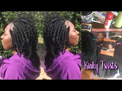 How To Do Kinky Twists With Noble Gold Synthetic Kinky Bulk Hair