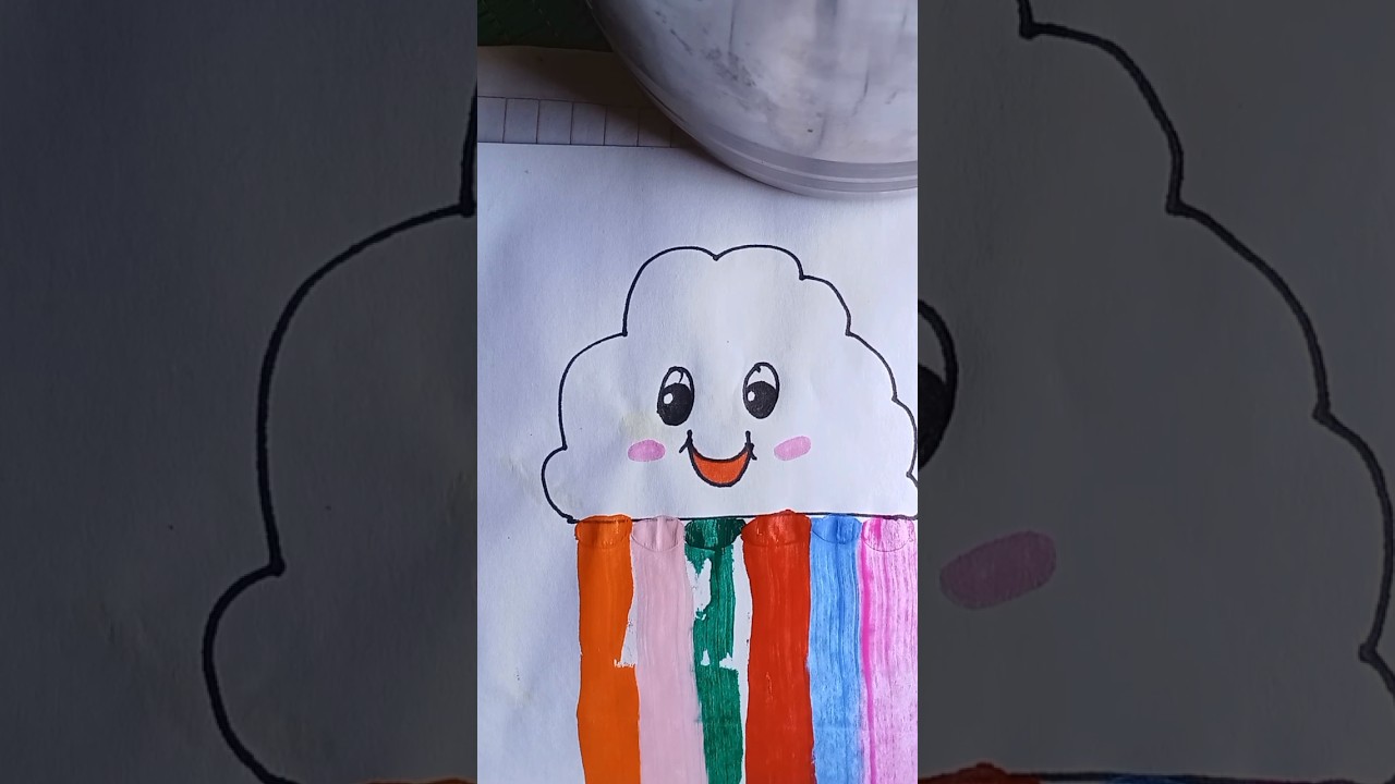 Cloud Dot Painting Easy tomake
