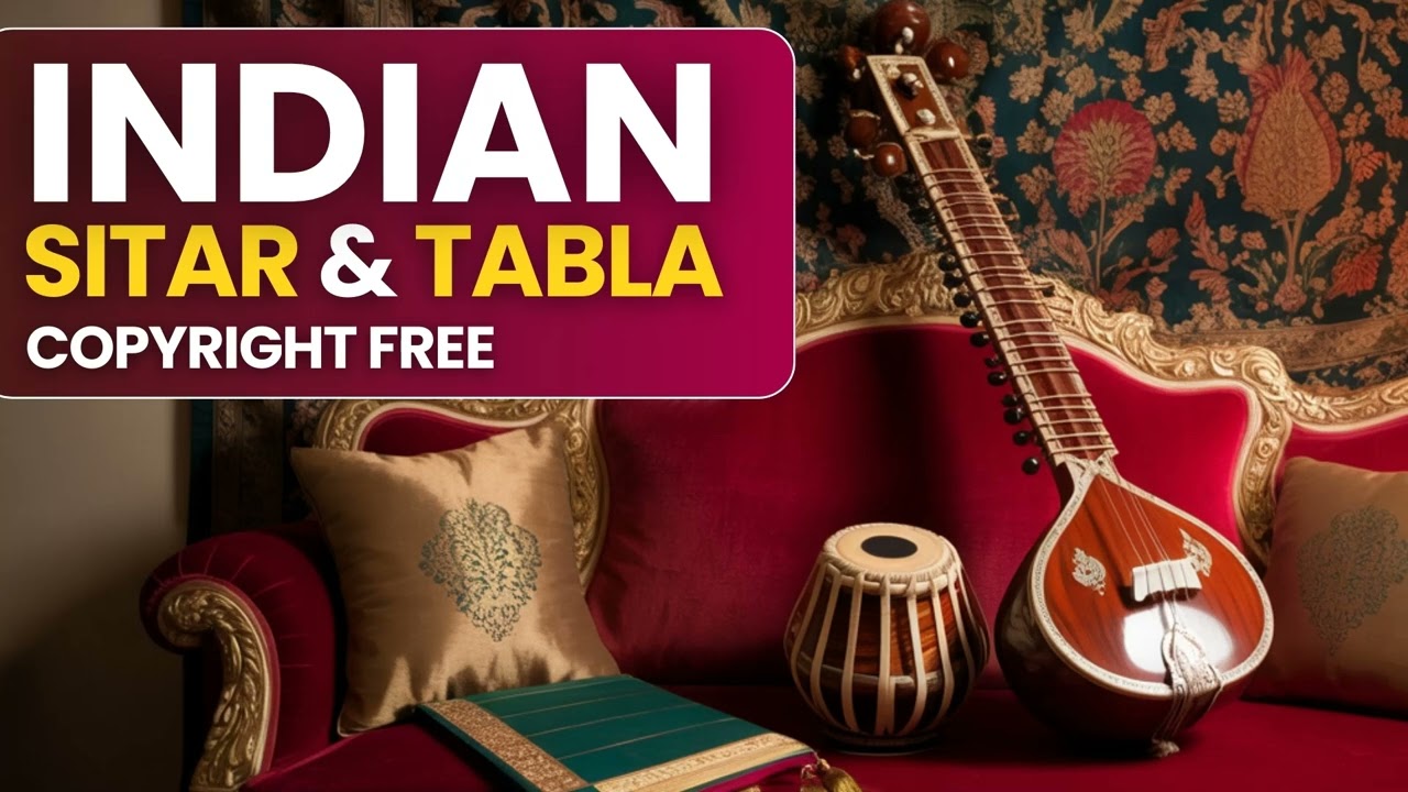 Peaceful Anxiety Relief | Sitar & Tabla Indian Classical Copyright Free