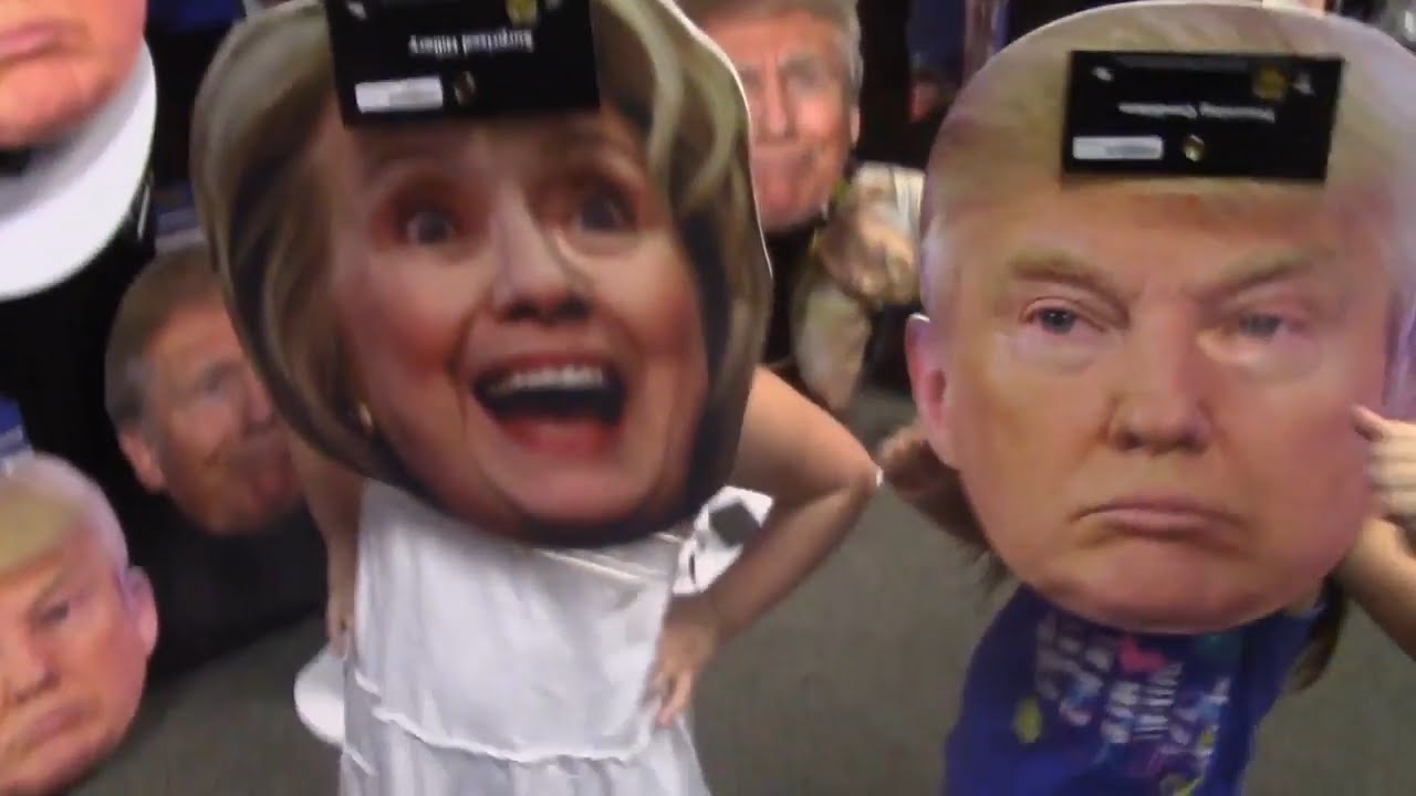 Presidential Candidates Hillary Clinton and Donald Trump Halloween Dress Up