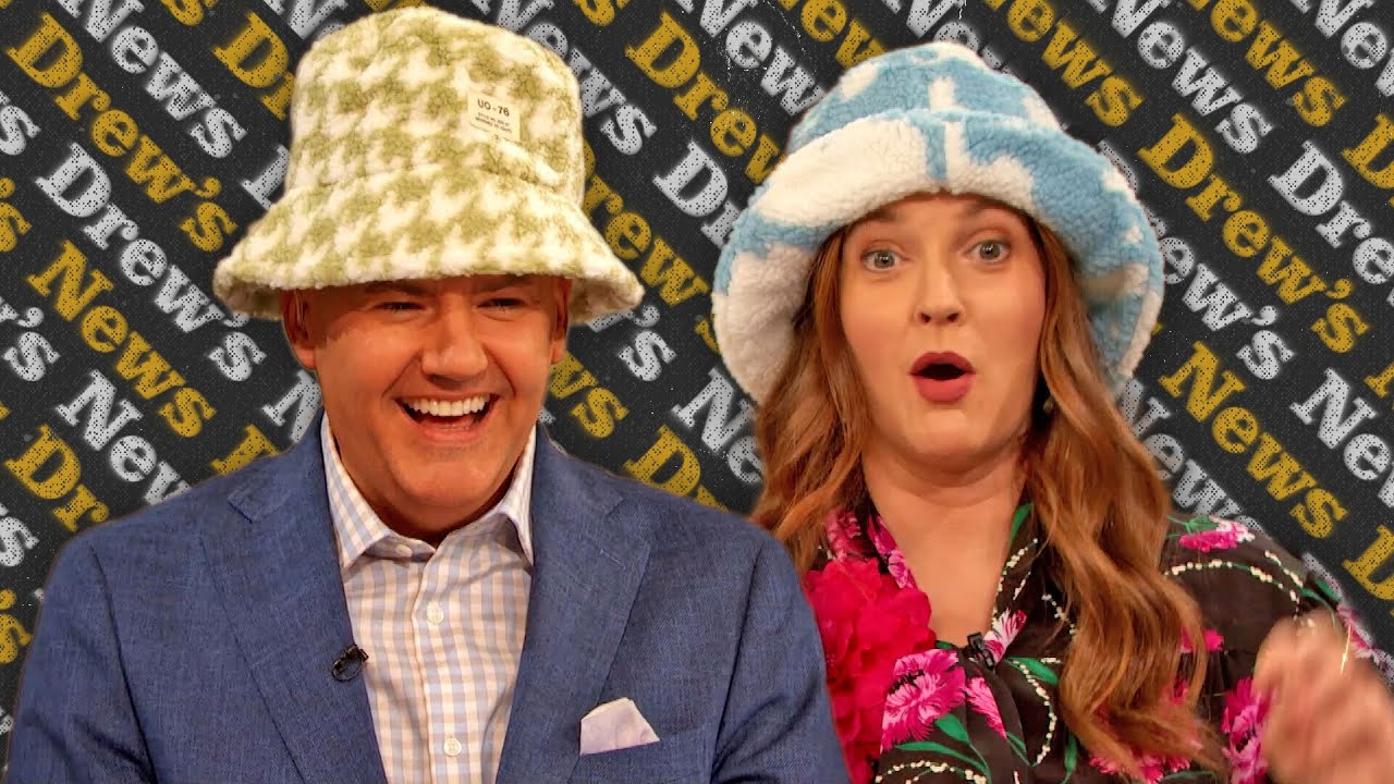 Drew and Ross Mathews Try Fuzzy Bucket Hats | Drew's News