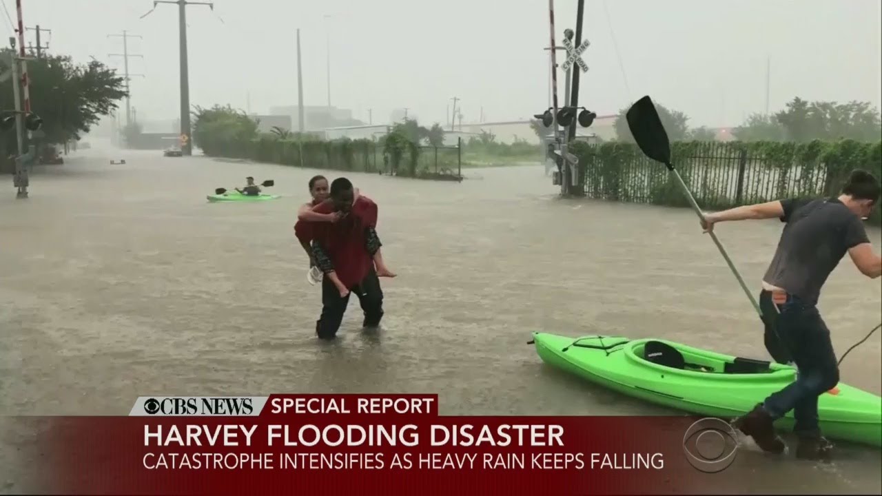 CBS News Special Report On Tropical Storm Harvey - YouTube