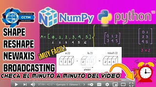 🐍 How to use shape, reshape, and newaxis on arrays with NumPy? | Changing dimensions | Python │Basic