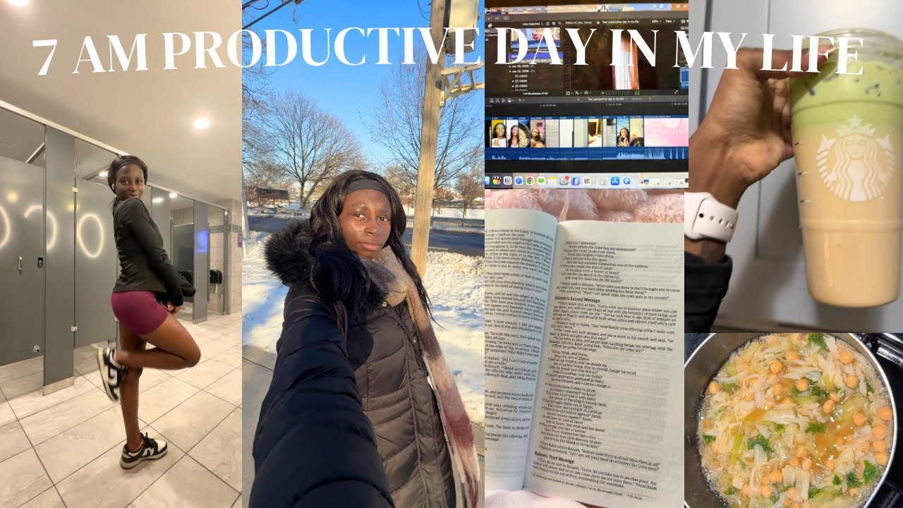 7am productive & realistic day in my life - YouTube