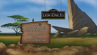 The Lion King 112 Dvd Menu