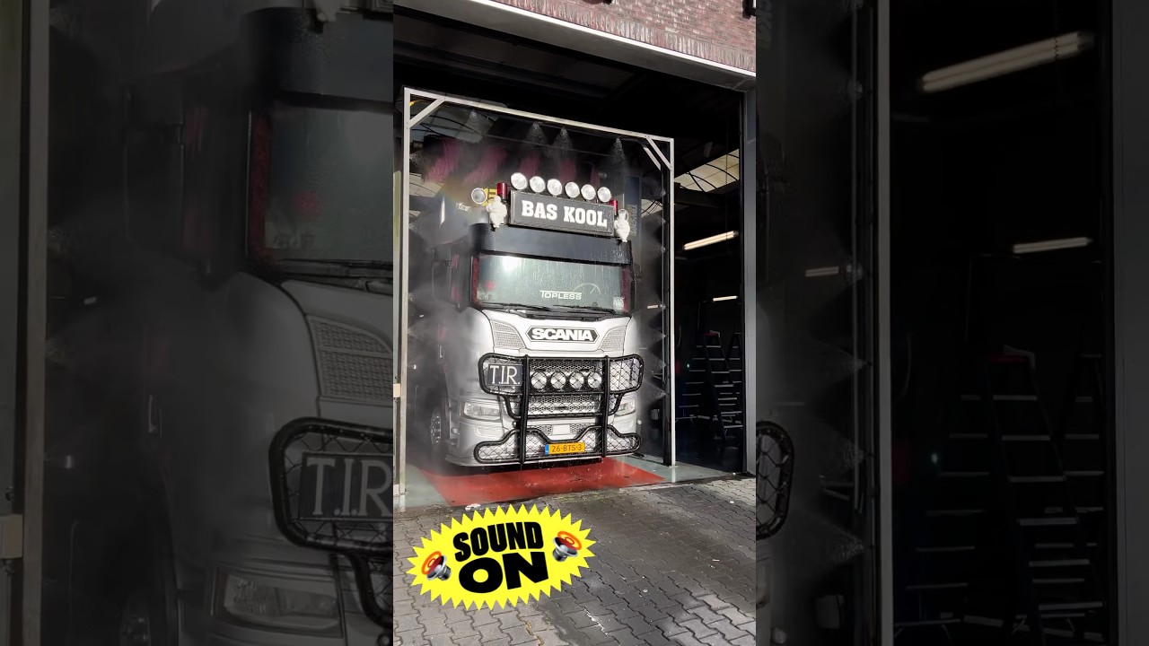 Scania Bas Kool - Truckwash 1 Aalsmeer #trucks #truckwash #wasstraat # ...