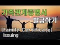 Immigration 가족관계증명서 발급 Family Certification Issuing 