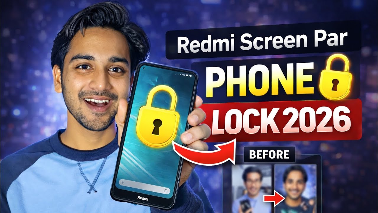 Redmi Phone Ke Screen Par Lock Kaise Lagaye 🤔? Screen Lock kaise Lagaye | New Update Mi+Redmi Phones