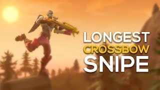 Longest CONFIRMED Crossbow Snipe - WORLD RECORD! (Fortnite Battle Royale)