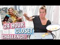 I Lived In My Closet for 24 Hours (overnight challenge)
