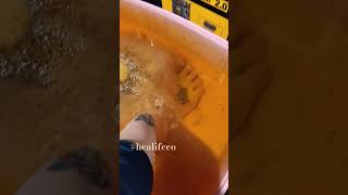 Ionic foot spa detoxification, first time use🤯 #health #ionic #healifeco #detoxification