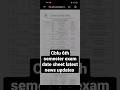 CBLU all date sheet of 6th semester exam #cblu #cblunotice #youtubeshorts #youtube
