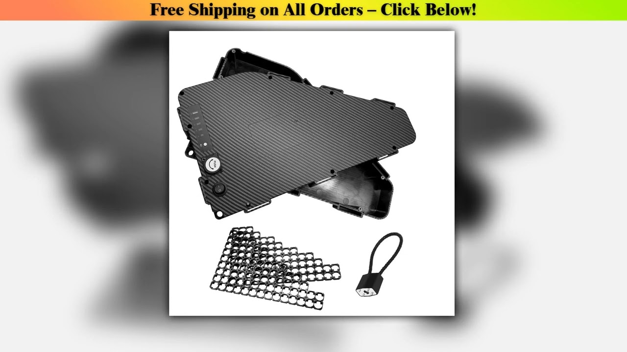 Triangle Battery Case Fit 80PCS 21700 Cells 36V 48V 52V 60V 72V  E-Bike Electric Bicycle Triangle