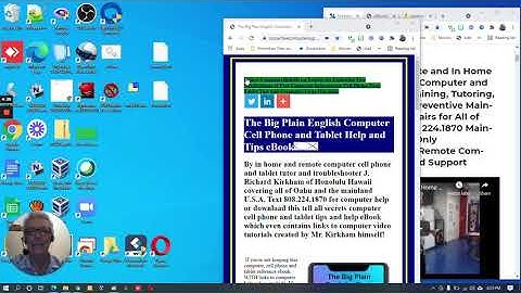 Basic Computer Lesson for Seniors Printing with NO Print Button by Computer Tutor Rick Kirkham